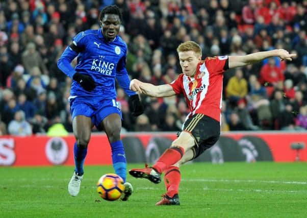 Duncan Watmore in action against Leicester before leaving the field injured.