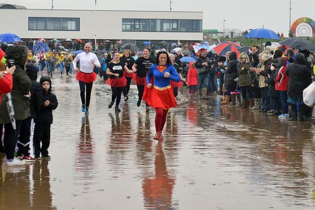 Dippers race to the sea at last year's Dip