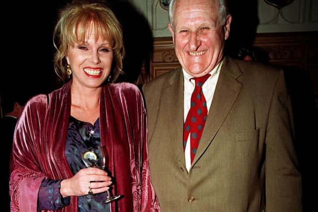 Joanna Lumley and Peter Vaughan. Picture: Press Association.