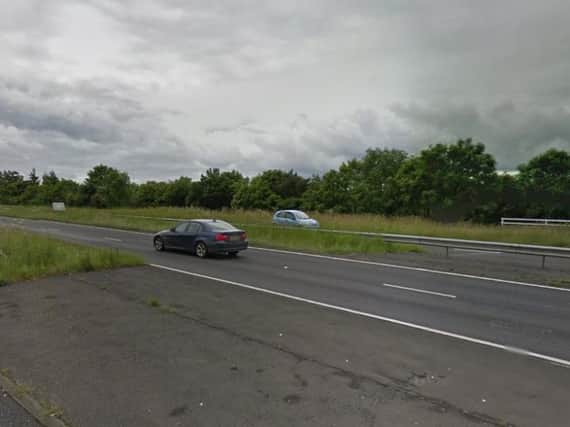 The A19 southbound at the Backworth turn-off in North Tyneside. Copyright Google Maps.