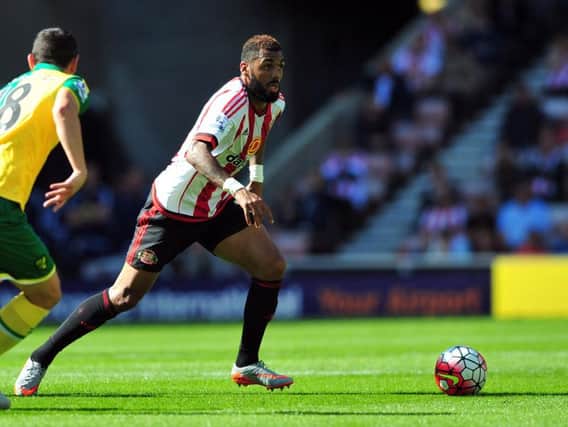 Yann M'Vila in action for Sunderland