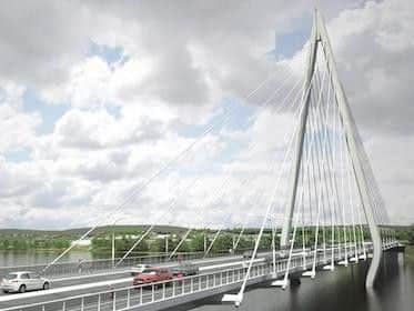 How the finished bridge will look.