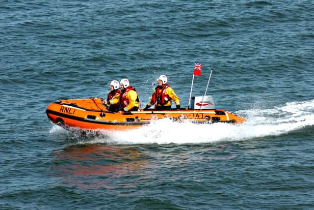 The Sunderland RNLI inshore lifeboat, pictured on patrol, helped in the rescue.