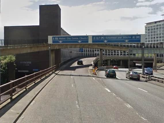 The A167(M) Central Motorway in Newcastle. Pic: Google Maps.