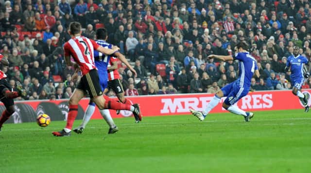 Cesc Fabregas scores the only goal at the Stadium of Light