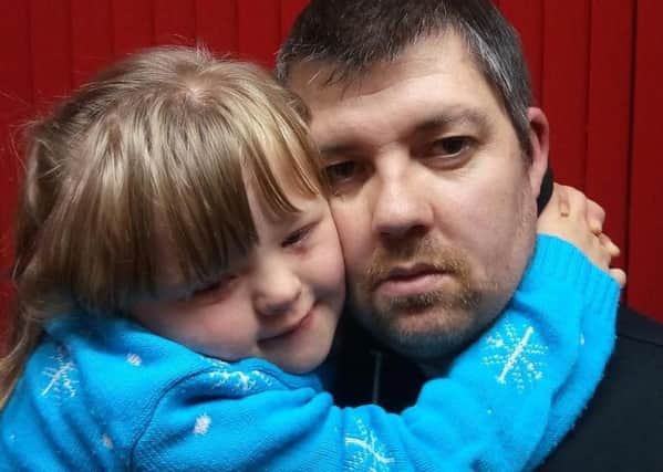 Dad Alan Dale with daughter Skye Preston who has been left shaken by the attack.