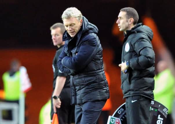 Sunderland boss David Moyes watches his side in Saturday's win over Watford. Picture by Frank Reid