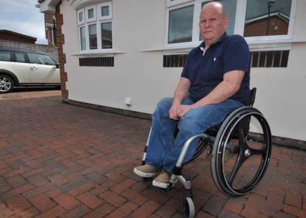 Jeff Branson, who was left disabled after a train derailed at Wearmouth Colliery 25-years-ago.