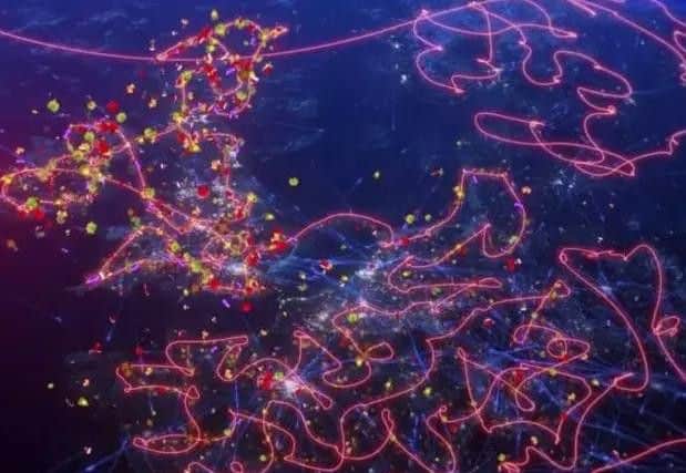 Will you be tracking Santa's trail across the sky? Picture: NATS Santa Map.