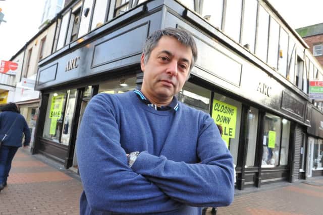Adam Clarke of Arc, Blandford Street, Sunderland, third generation of the family closing after nearly 100 years in the clothing business.