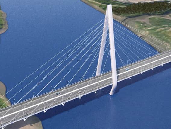 How the new bridge will look when completed.