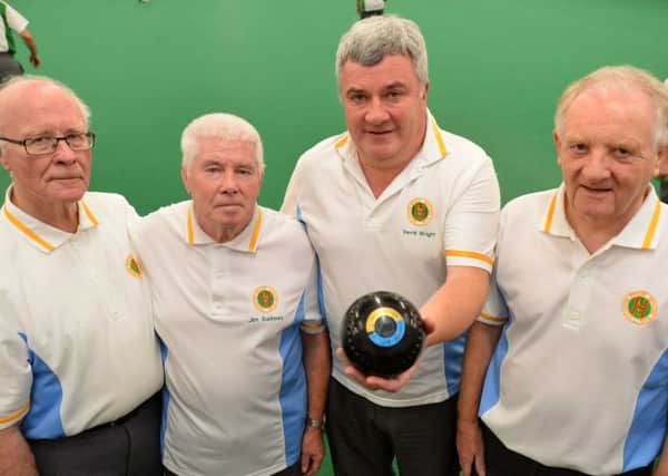 Houghton A team senior bowlers (from left): Pat Collins, Jim Swinney, Dave Wright and Ian Whorlton