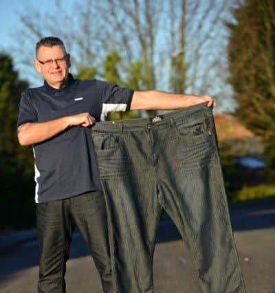 Graham with his old trousers