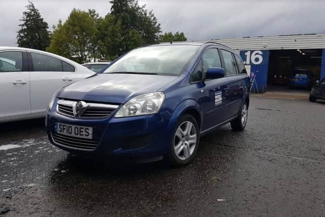 The Vauxhall Zafira taken by thieves.