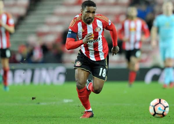 Jermain Defoe on the attack for Sunderland. Picture by FRANK REID