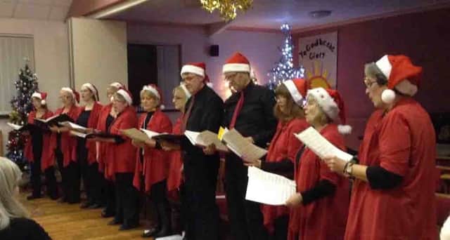 St.Columbas Players entertain members of Tunstall WI at their Christmas party.