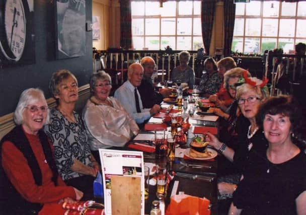 Members of Sunderland Arthritis Care Group enjoying a Christmas meal at the Barnes.