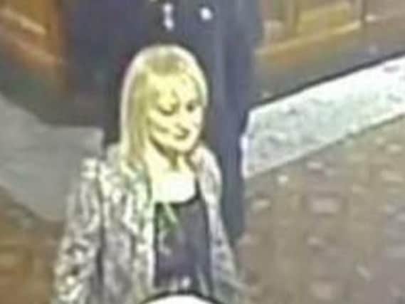 Police would like to speak to this woman as they piece together what happened in the lead up to a bag theft from the Eden Bar in Peterlee.
