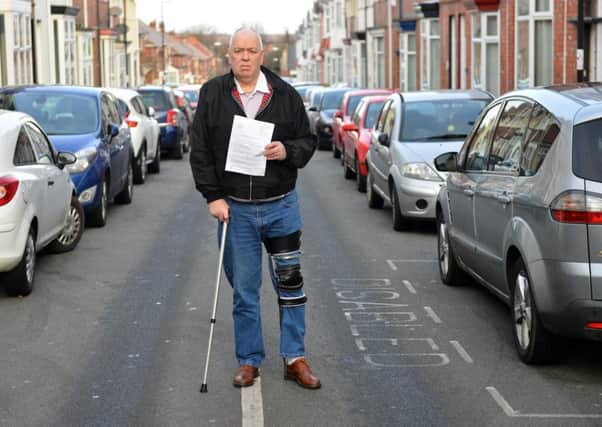 Disabled David Harrison is calling on Sunderland City Council over misuse of blue badges