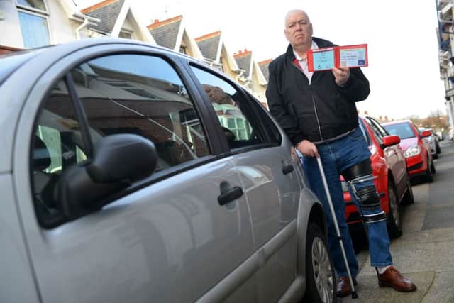 Disabled David Harrison is calling on Sunderland City Council over misuse of blue badges