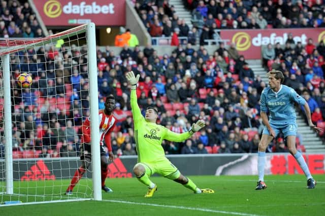 Arnautovic puts Stoke in the lead.