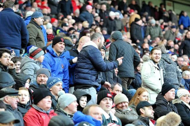 Many Sunderland fans left their seats after the third goal