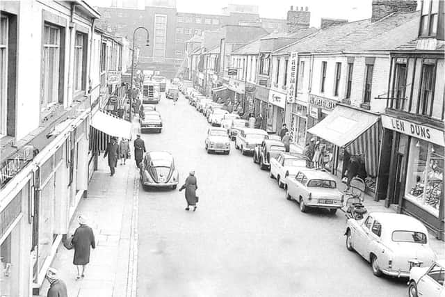 A busy Blandford Street from around 50 years ago.