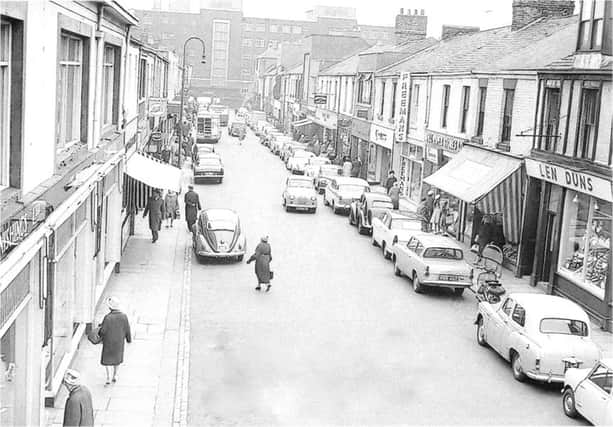 A busy Blandford Street from around 50 years ago.