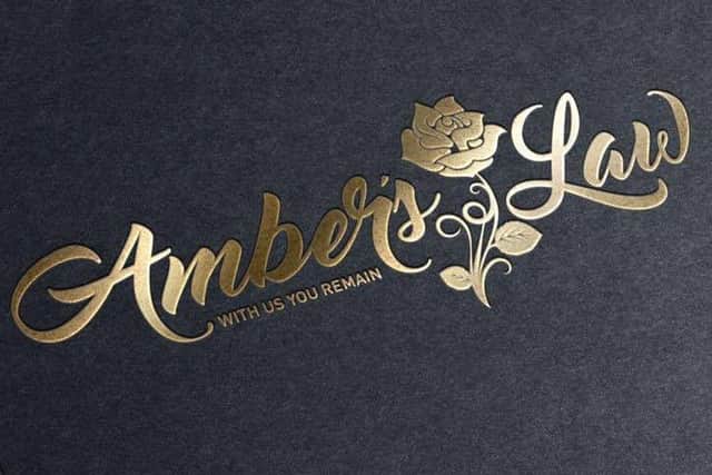 The new Amber's Law logo. In memory of Amber Rose Cliff.