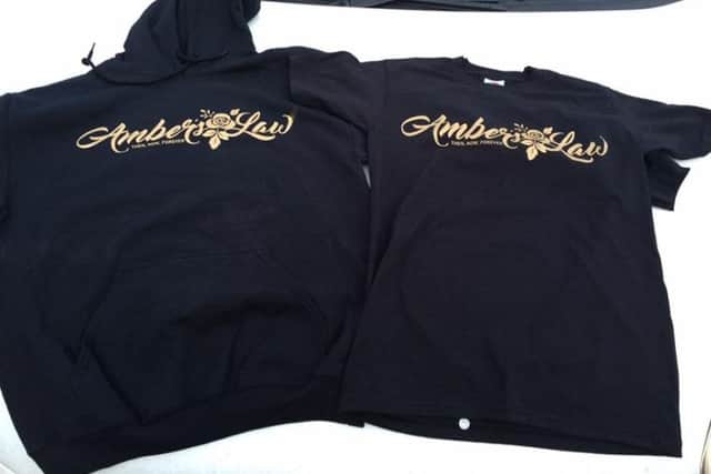 T-shirts and hoodies featuring the new Amber's Law logo. In memory of Amber Rose Cliff.