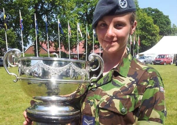 Cadet Flight Sergeant Katie Milner, from South Shields, who is leaving 607 (Wearmouth) Squadron ATC.