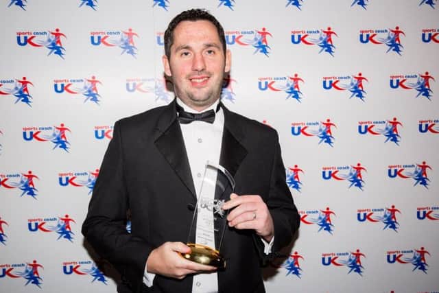 Martin Boatman receives his Performance Development of the Year Award.