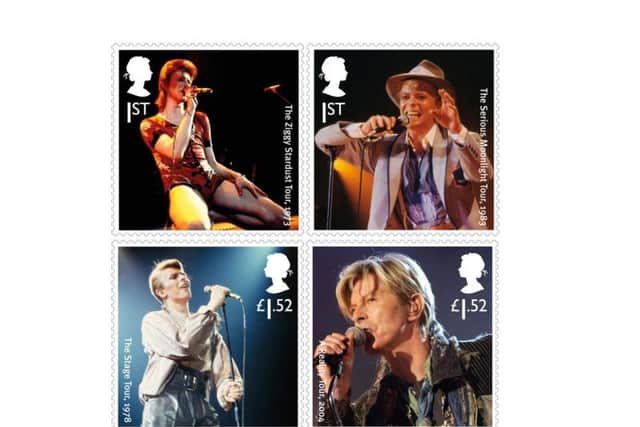 The remaining stamps celebrate some of David Bowie's most famous live performances. Pic: Royal Mail.