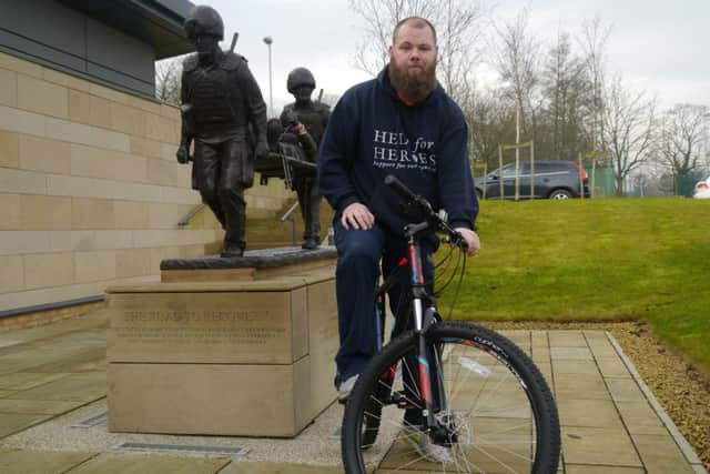 Army veteran Jim Holborn is taking part in the Emperor bike ride.