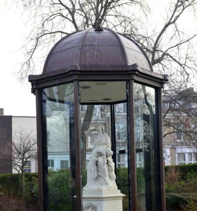 Vandalised Victoria Hall Memorial