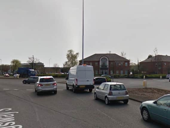 The crash happened on the roundabout between Kingsway and Tenth Avenue West. Image copyright Google Maps.