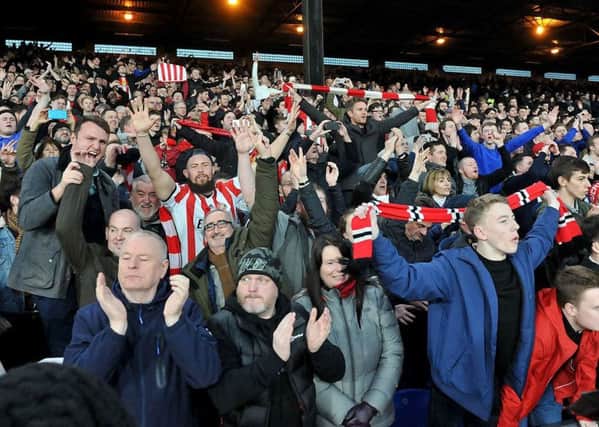Sunderland fans at Selhurst Park