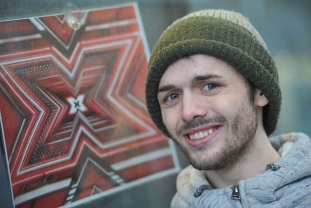 Callum Hall at the X Factor auditions at Dalton Park.