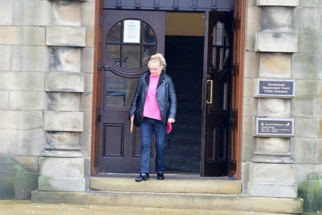 Lian Wilson pictured leaving Sunderland Magistrates Court