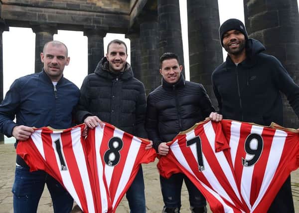 Sunderland players (left to right) Darron Gibson, John O'Shea, Brian Oviedo and Joleon Lescott. Picture by FRANK REID