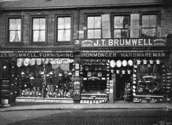 J.T.Brumwell's ironmongery in High Street West.