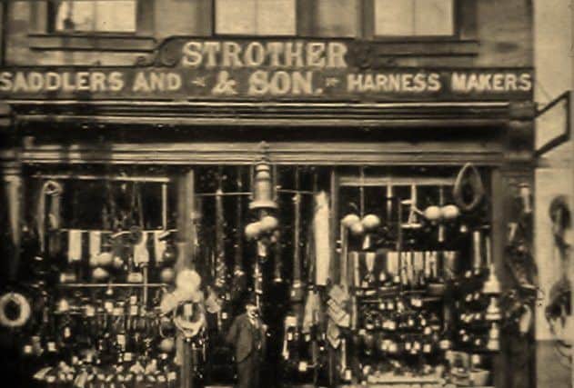 Strother and Son's harness shop.