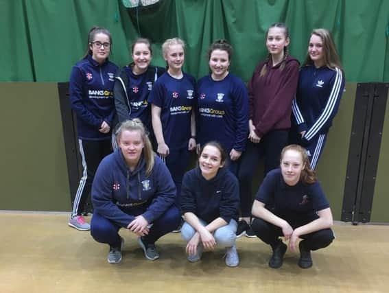 Hetton Girls Under-15s cricket team.