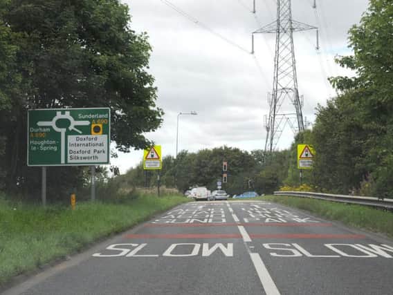 Lane closures will be in place overnight at the Doxford Park roundabout