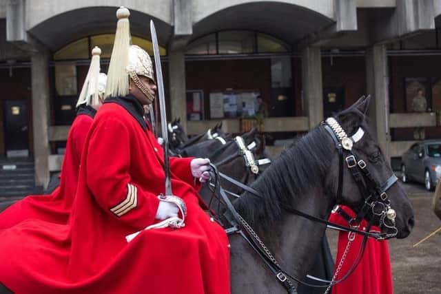 The Queen's Household Cavalry Mounted Regiment.