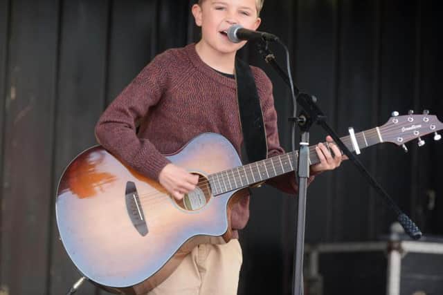 Twelve-year-old singer Tom 'Mouse' Smith from Sunderland.