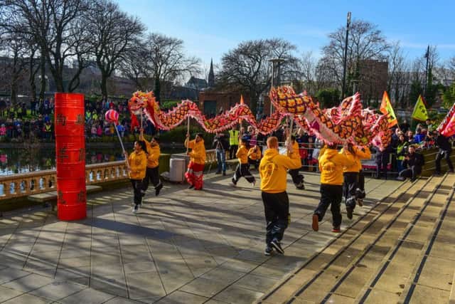 Chinese New Year celebrations in Mowbray Park, Sunderland on Sunday.