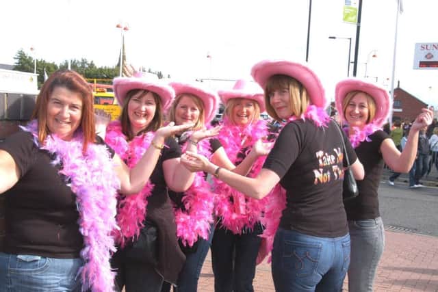 TAKE THAT FANS QUEUEING BEFORE THE FRIDAY NIGHT CONCERT AT THE STADIUM OF LIGHT