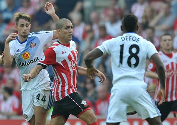 Southampton's Oriol Romeu takes on Sunderland in August's 1-1 draw at St Mary's. Picture by Frank Reid