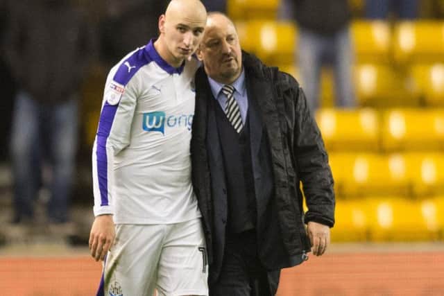Jonjo Shelvey and Rafa Benitez